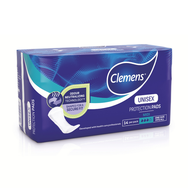 Light Incontinence Pads With Cotton Feel & Adhesive Strip Case
